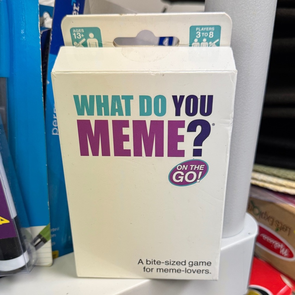 What Do You Meme card game on the go edition new